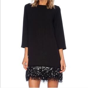 Kate Spade Black Sequin Fringe Dress